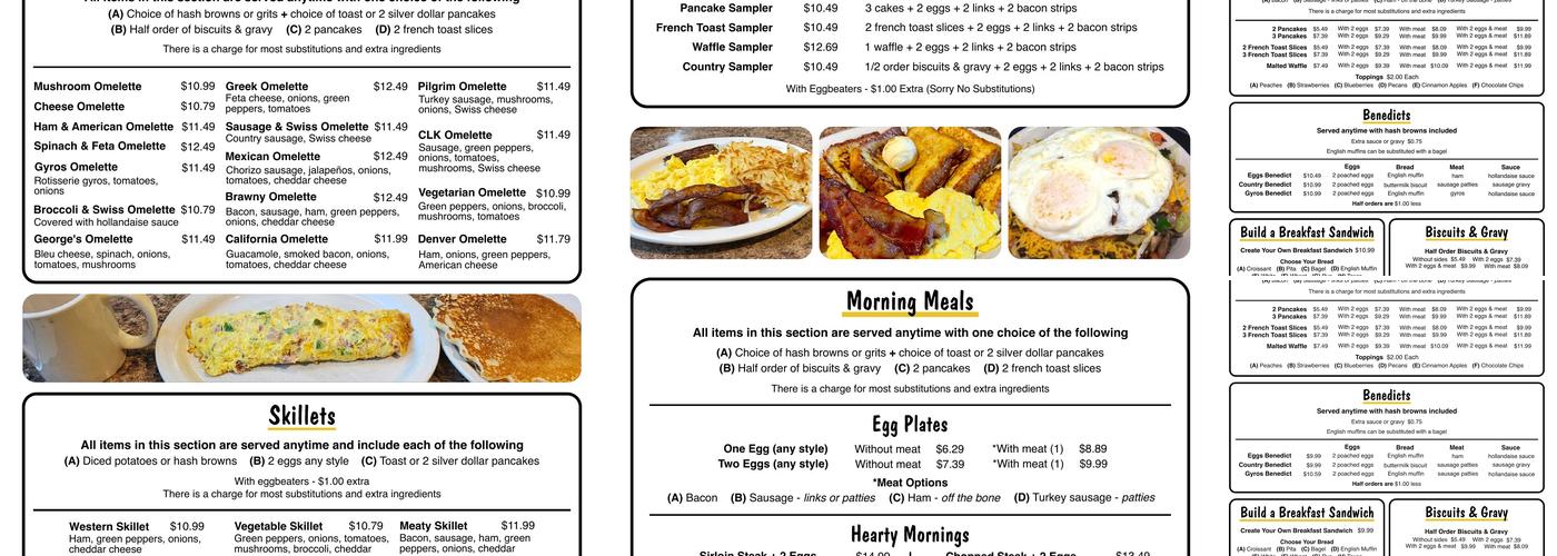 Cedar Lake Kitchen Menu