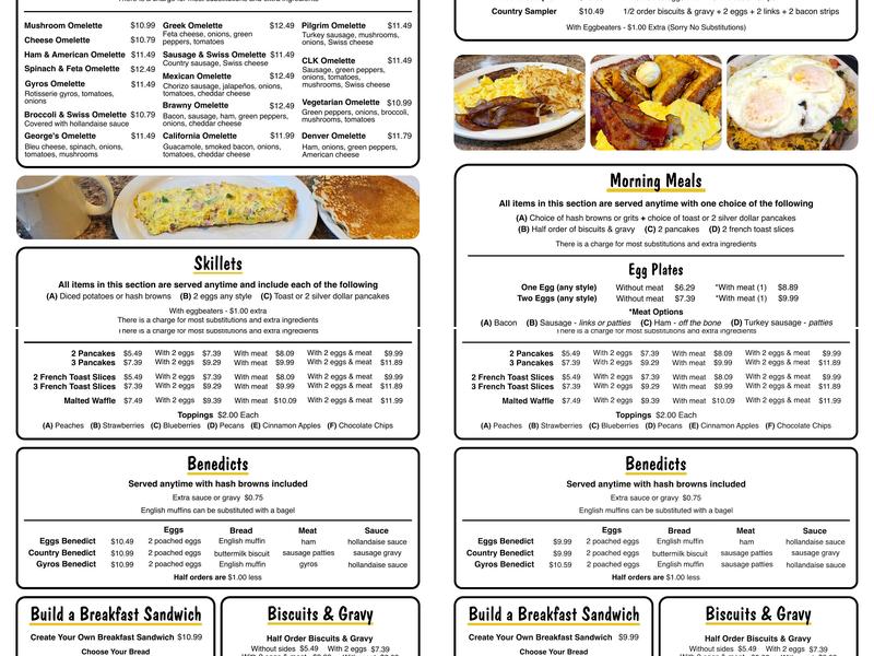 Cedar Lake Kitchen Menu