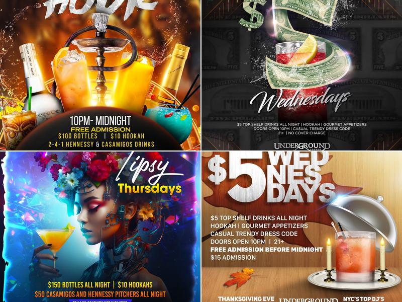 UnderGround Lounge Menu