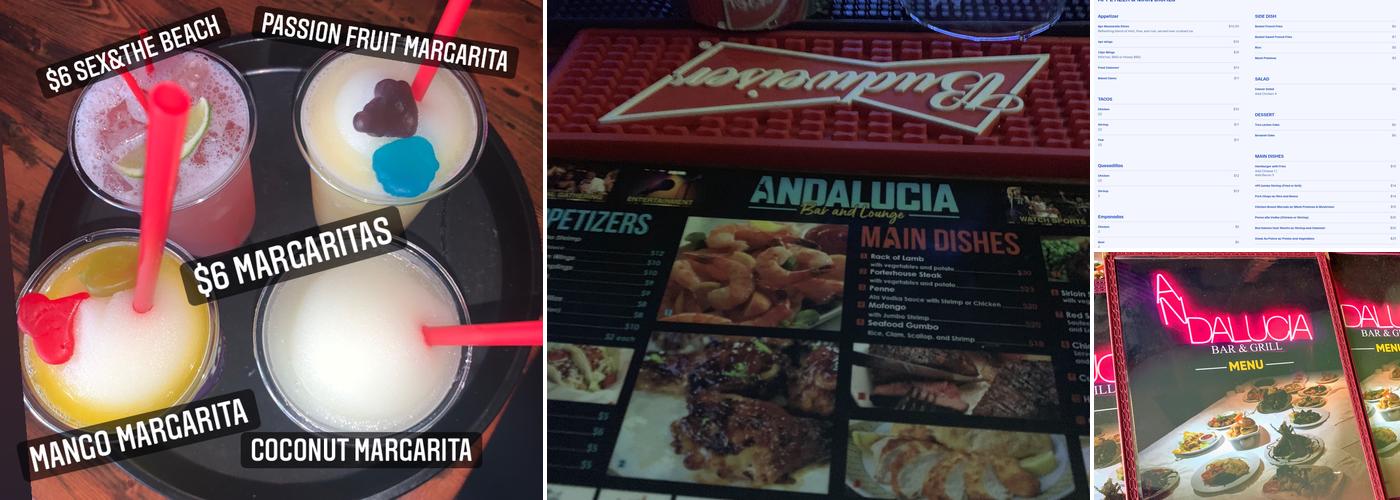 Andalucia Grill & Bar Lounge Menu