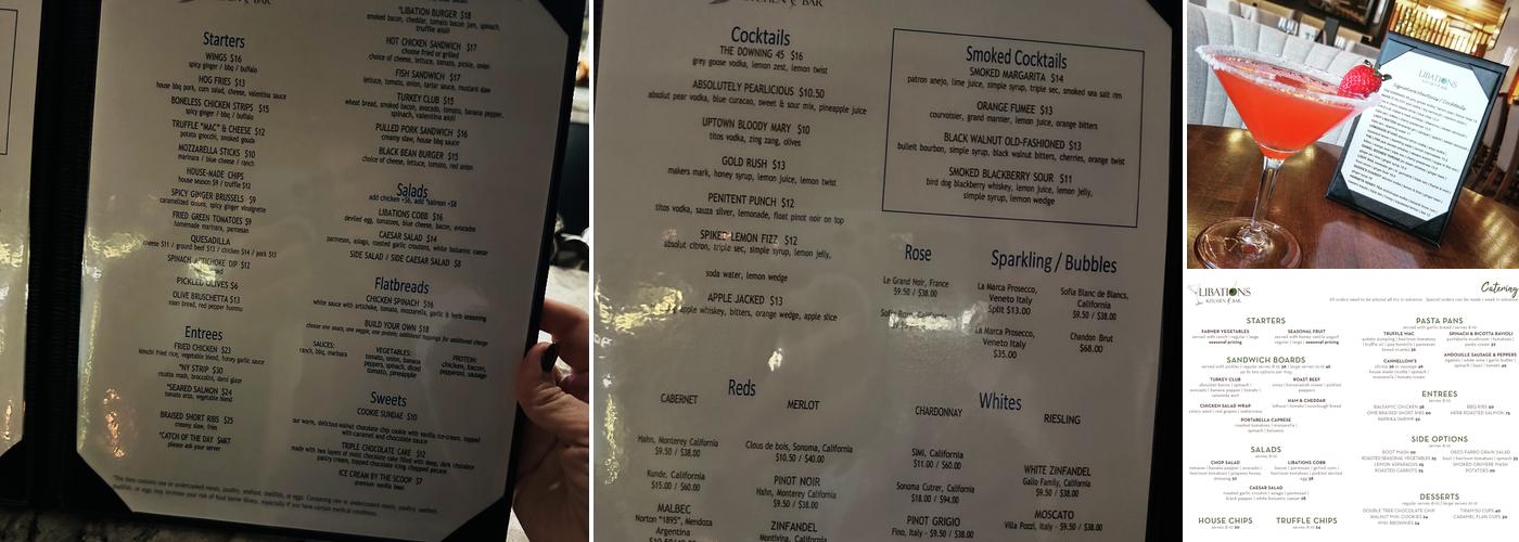 Libations Kitchen & Bar Menu