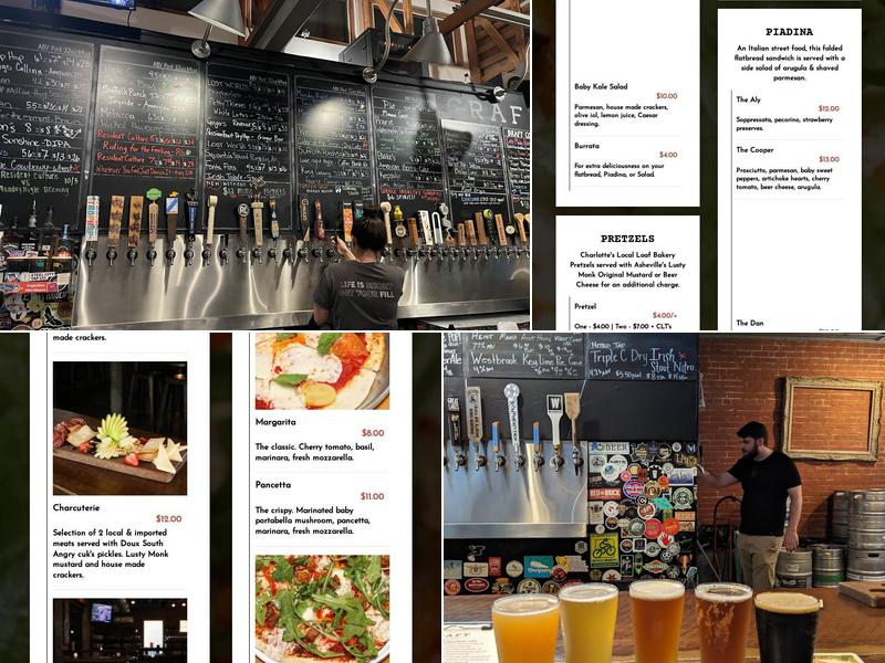 Craft Tasting Room and Growler Shop Menu