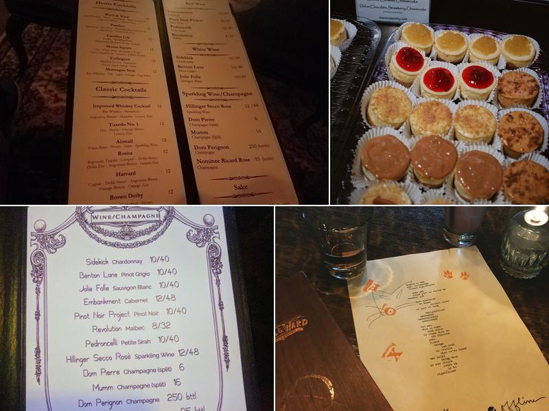 Watts & Ward Menu