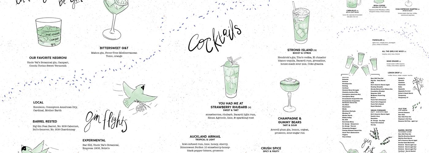 Bittersweet Menu