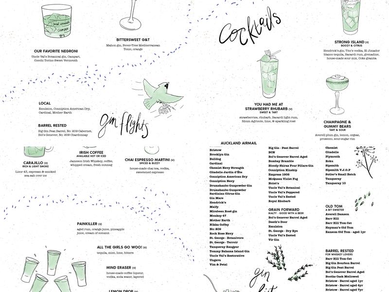 Bittersweet Menu