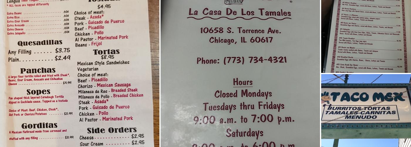 Mr. Taco Mex Menu