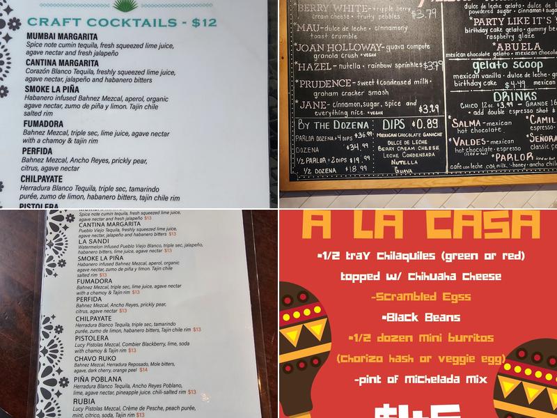 Cafe El Tapatio Menu