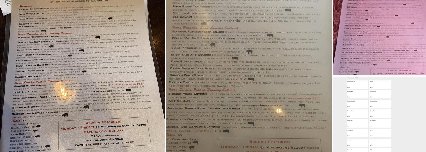 It's a Southern thing - Downtown Durham Menu