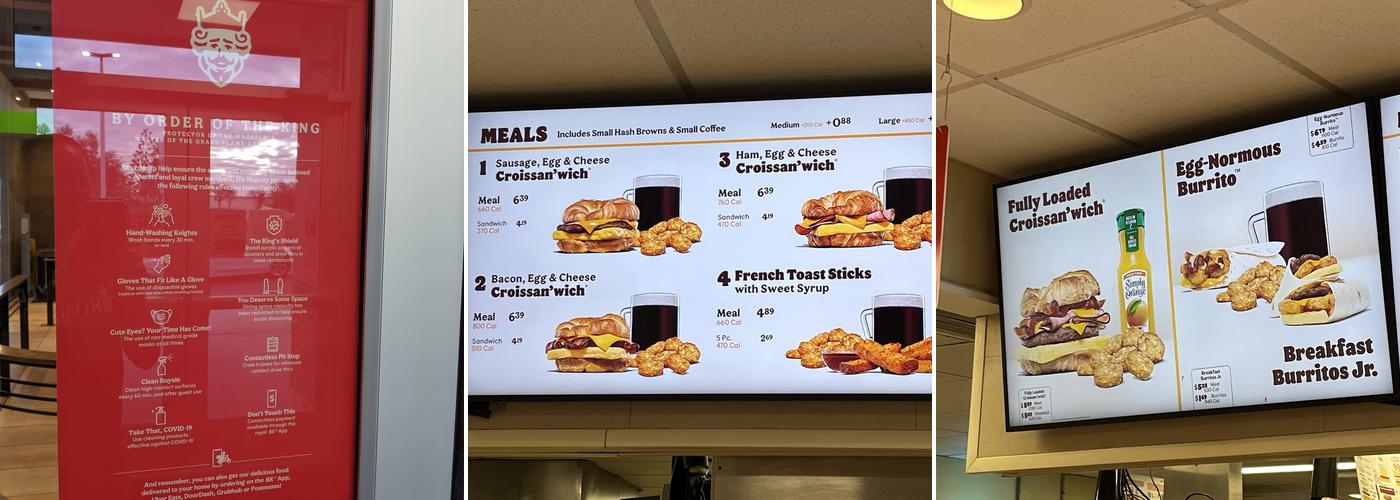 Burger King Menu