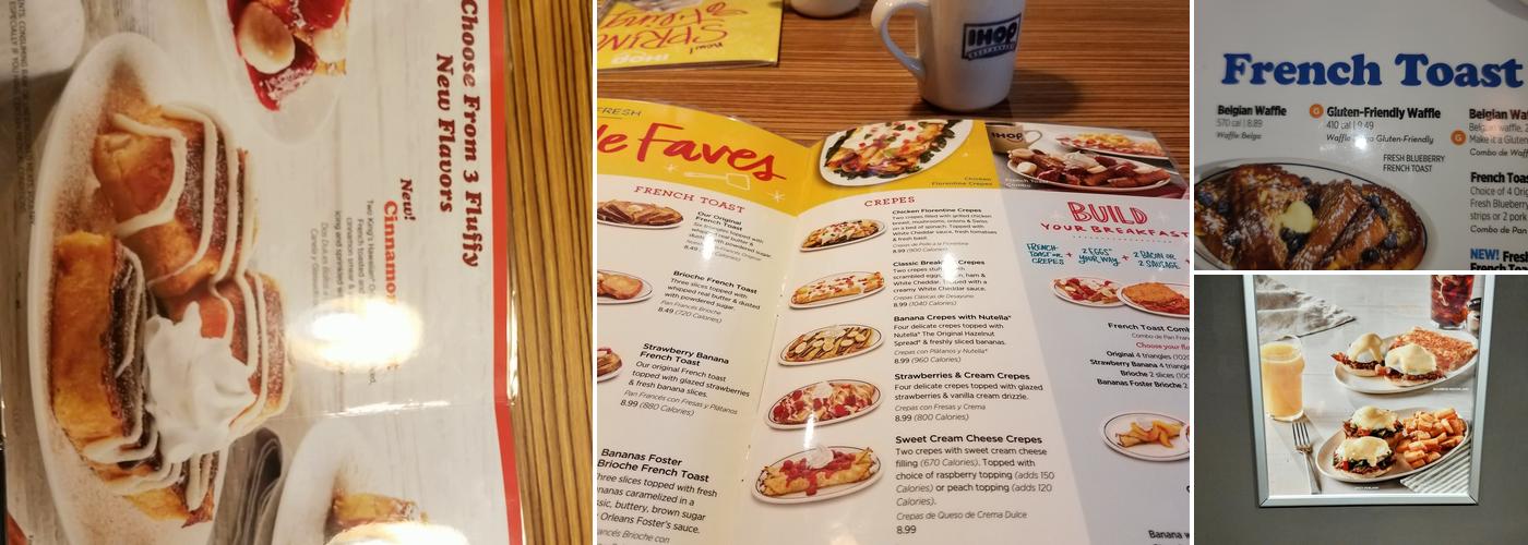 IHOP Menu