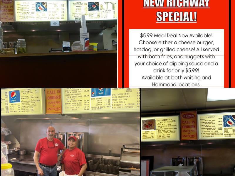 Richway Gyros Menu