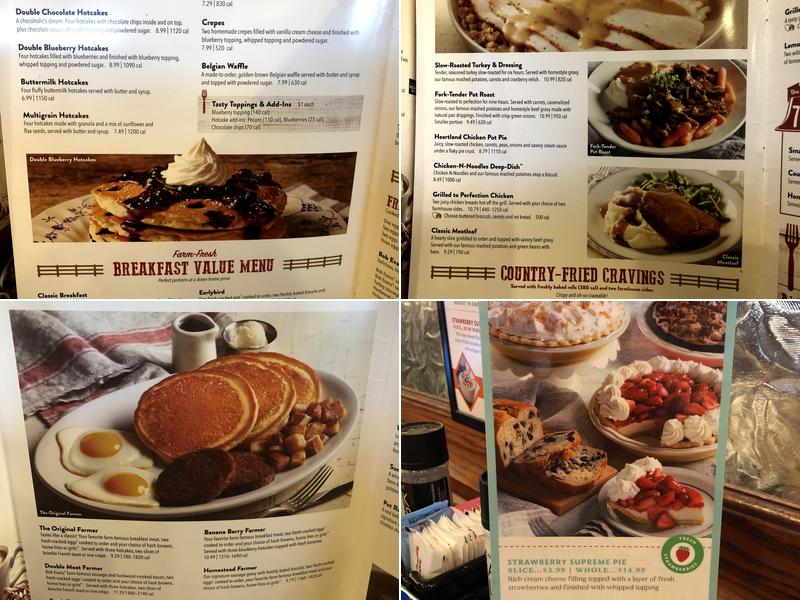 Bob Evans Menu