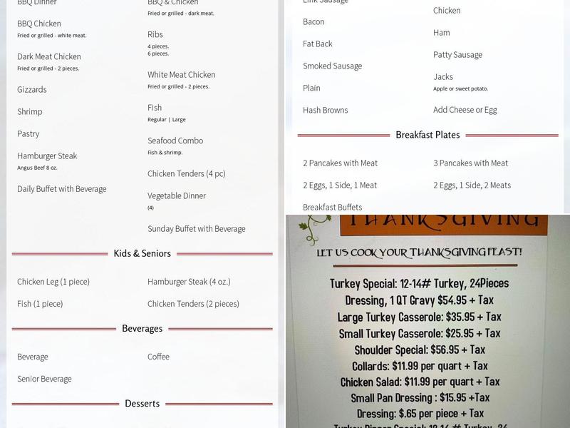 Abrams Bar-B-Q of Greenville Menu