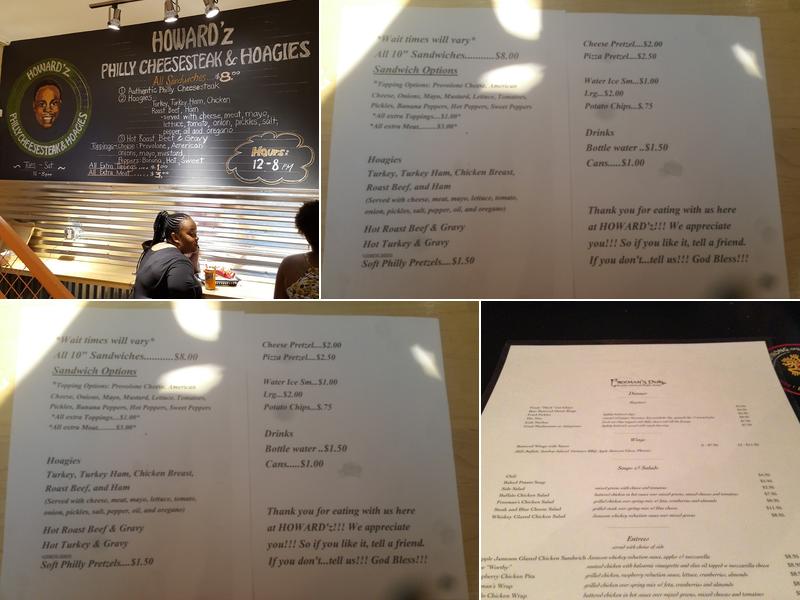 Freeman's Pub Menu