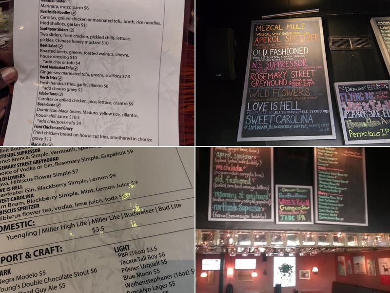 The Northside District Menu