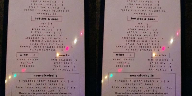 Bowbarr Menu