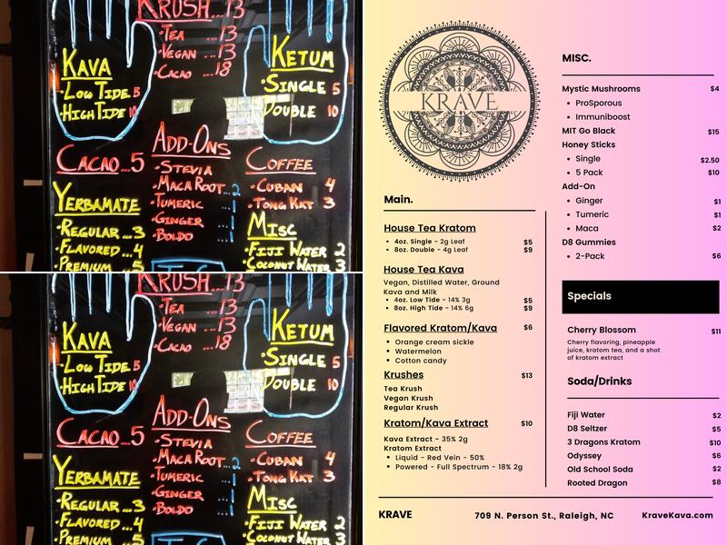Krave Menu