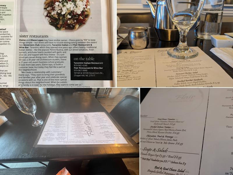 Flair Fusion Restaurant Menu