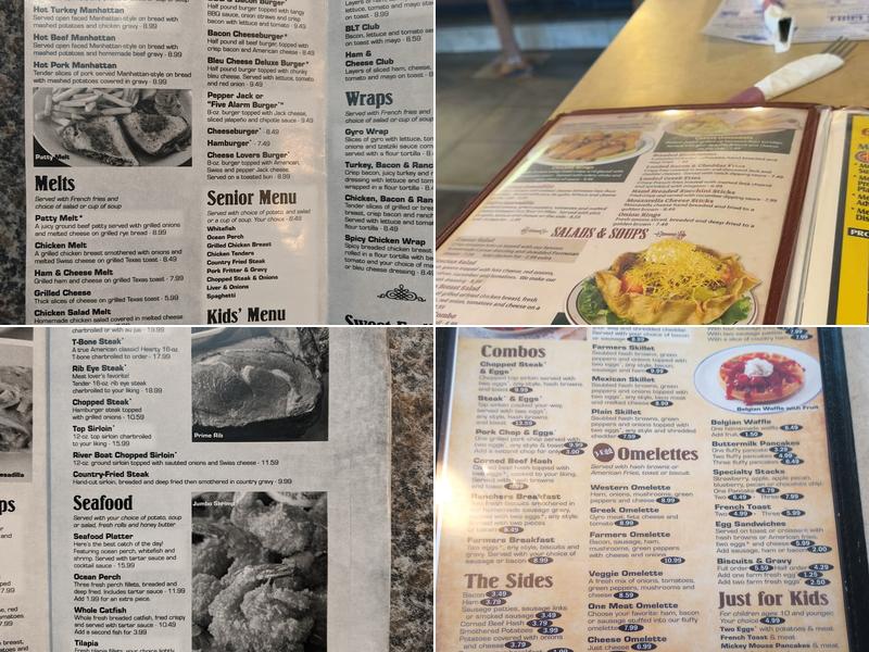 Steve’s Grill Menu