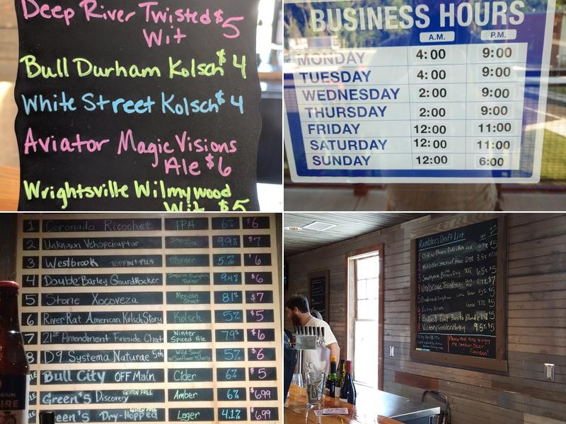 Goat Island Bottle Shop Menu