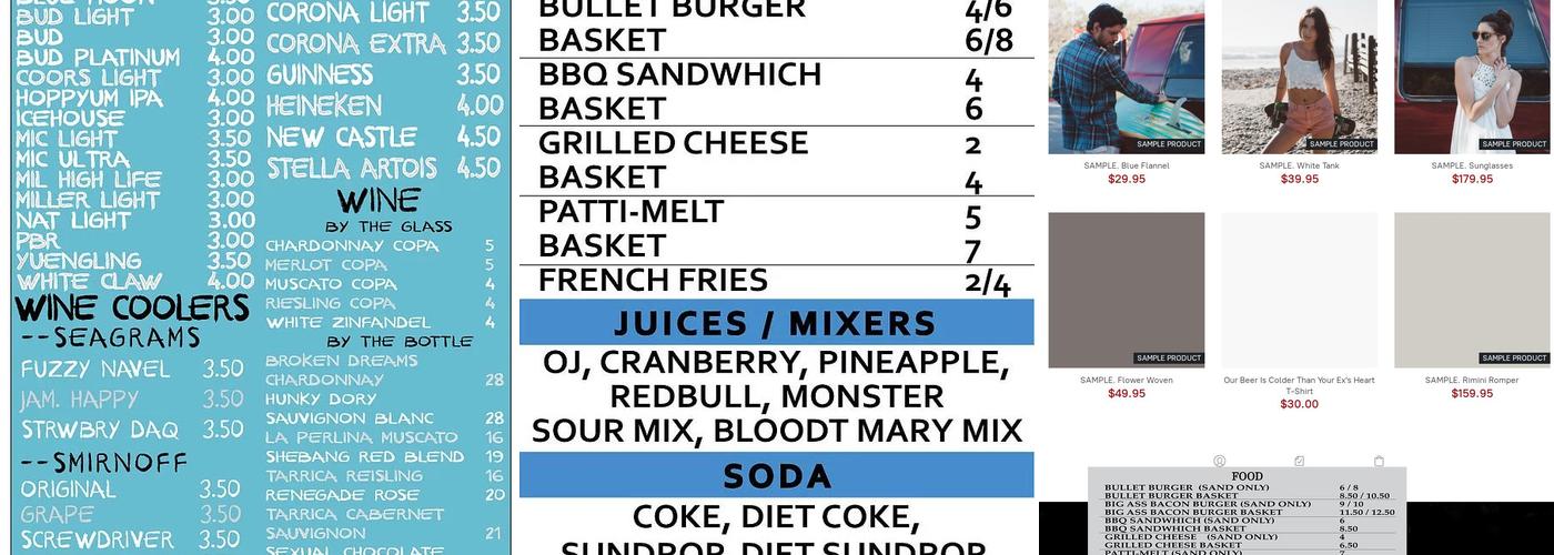 Wayneo's Silver Bullet Menu