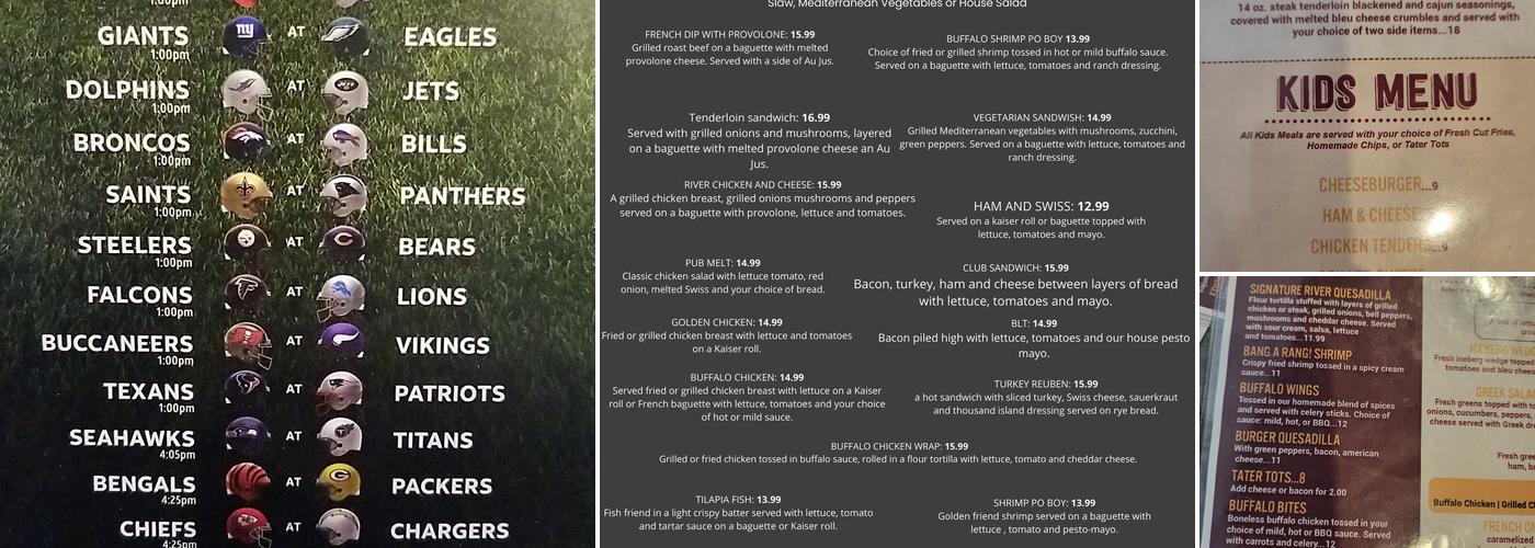 River Pub Menu