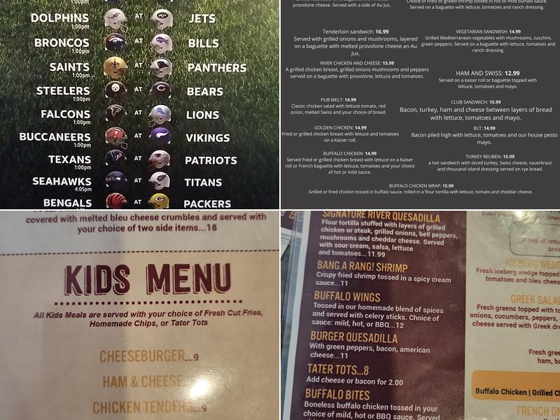River Pub Menu
