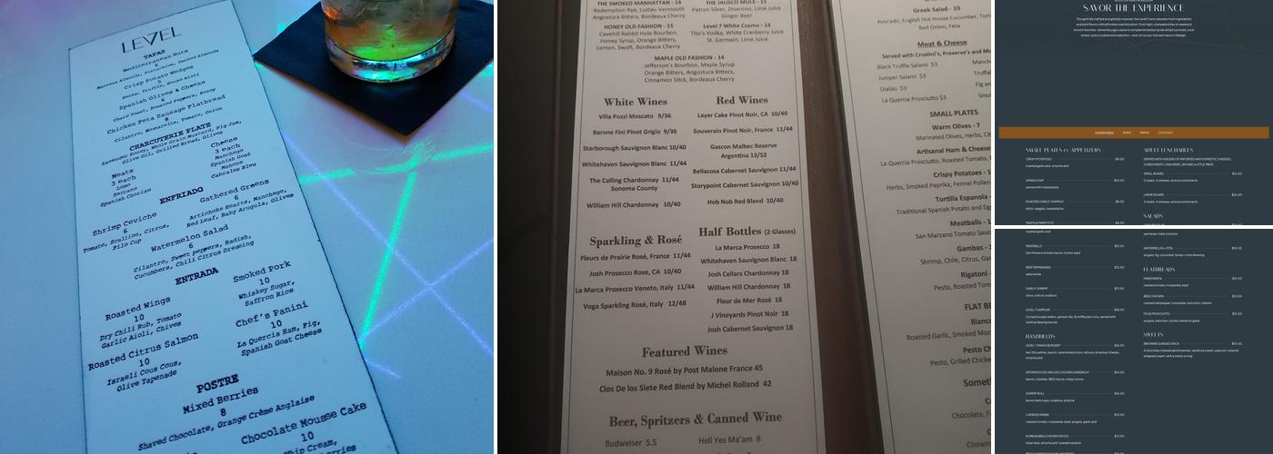 Level7 Rooftop Menu
