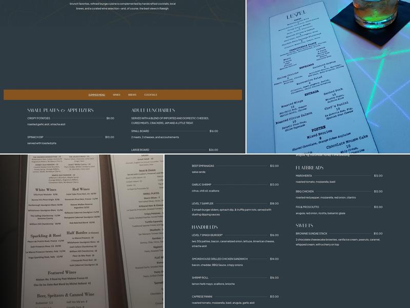 Level7 Rooftop Menu