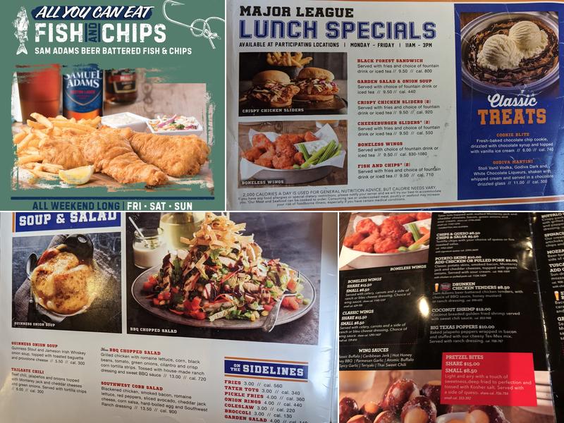 Fox & Hound Menu