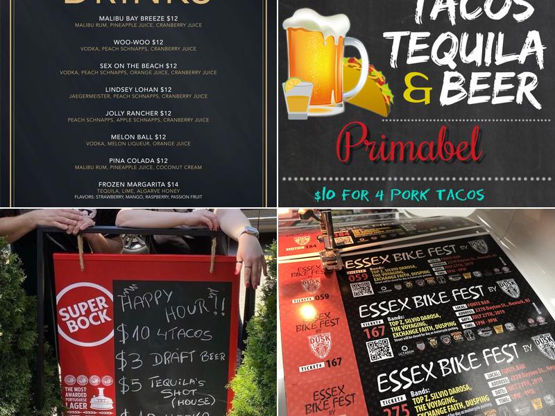 Primabel Bar & Restaurant Menu