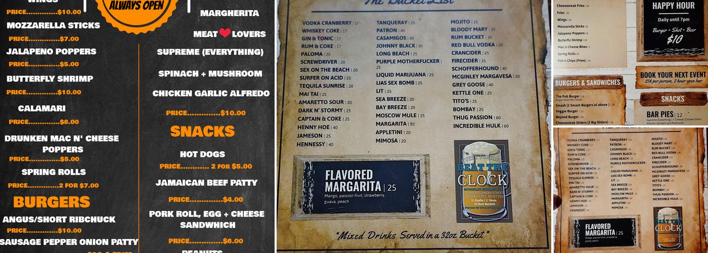 McGinley Square Pub Menu