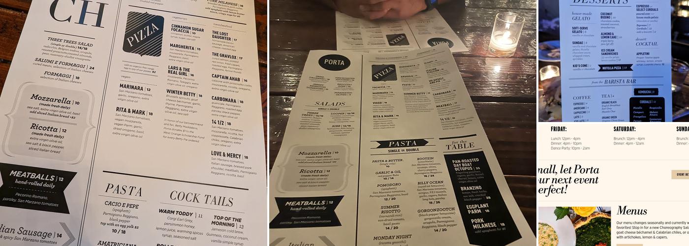 Porta Menu