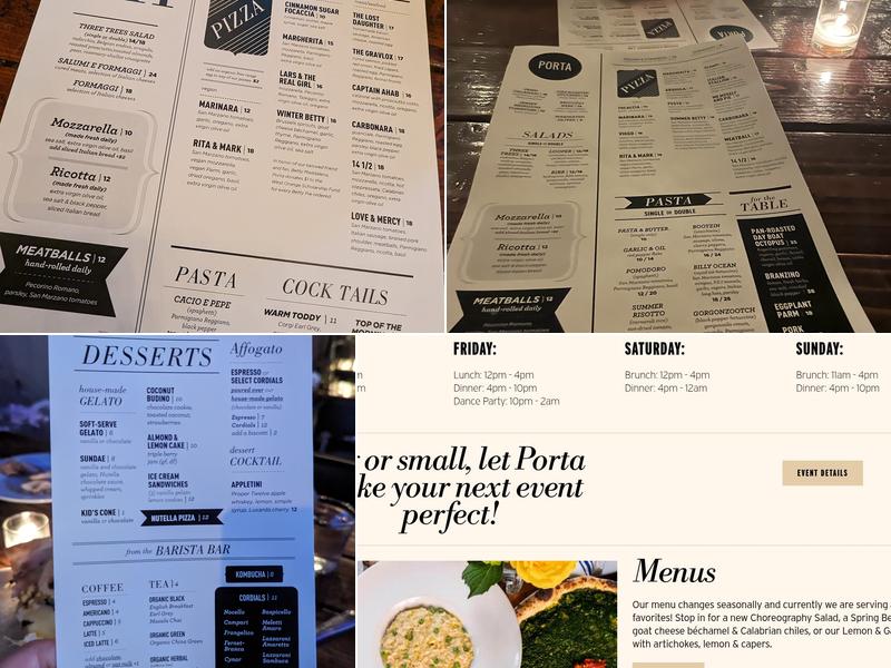 Porta Menu