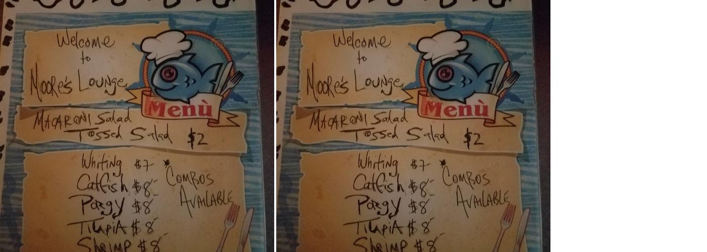 Moore's Lounge Menu