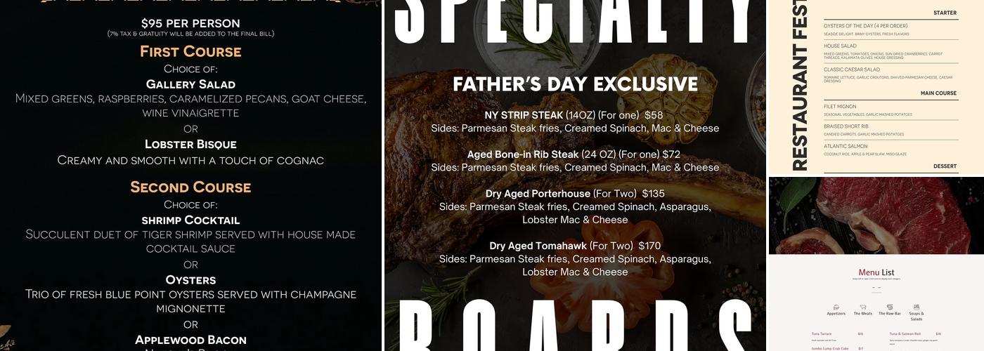 Liberty Bar Menu