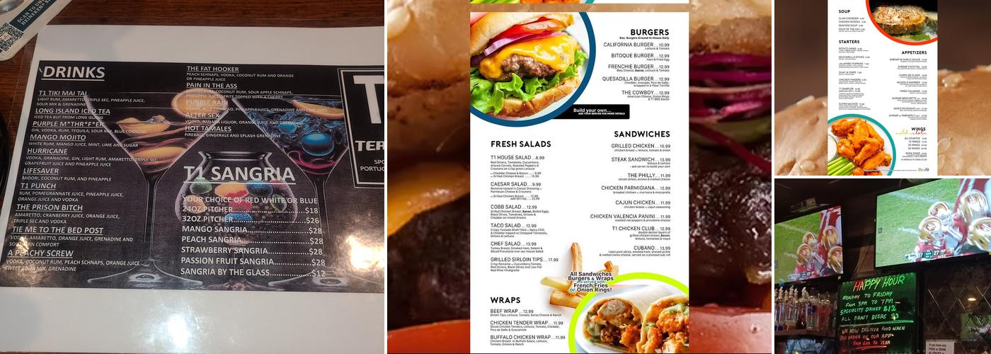 Terminal One Sports Bar Menu
