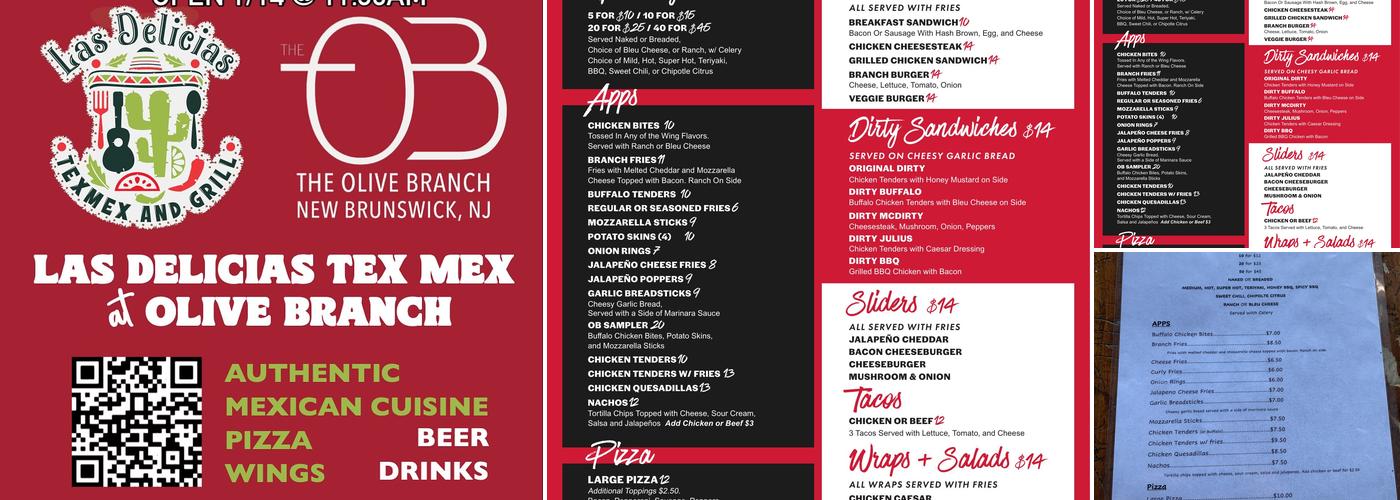 Olive Branch Menu