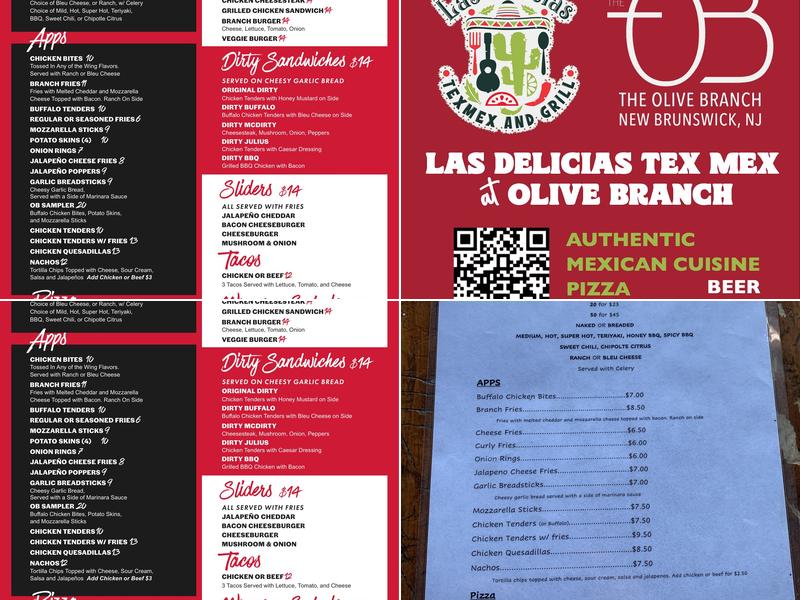 Olive Branch Menu