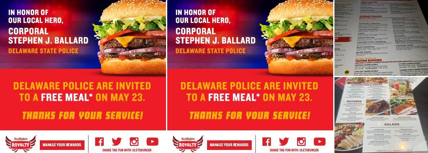 Red Robin Gourmet Burgers and Brews Menu