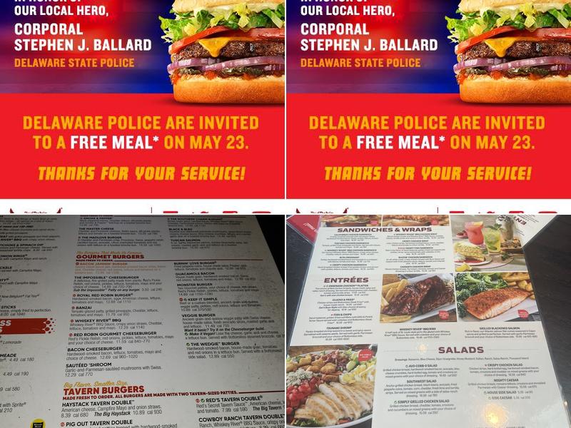 Red Robin Gourmet Burgers and Brews Menu