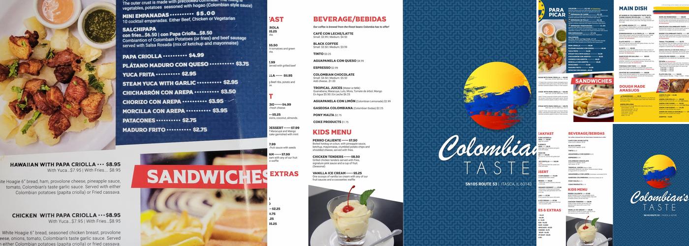 Colombian's Taste Menu