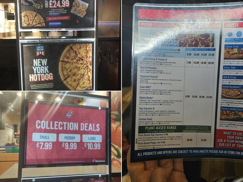 Domino's Pizza - London - Paddington Menu