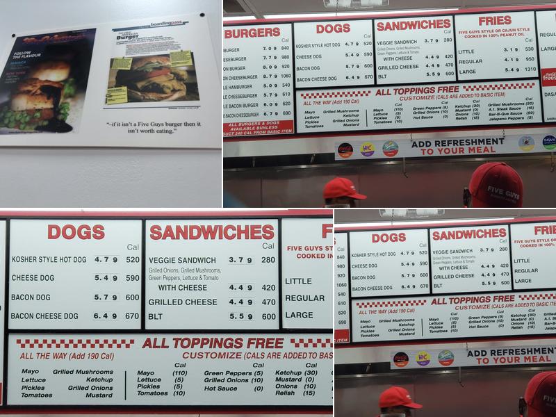 Five Guys Menu