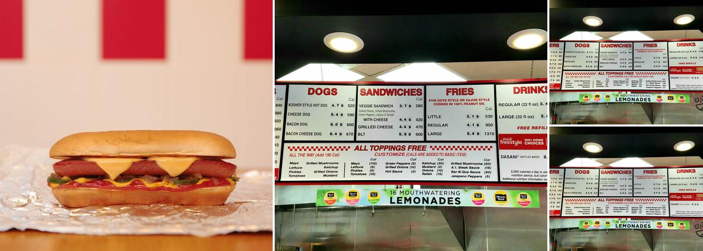 Five Guys Menu