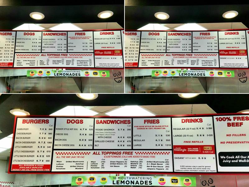 Five Guys Menu