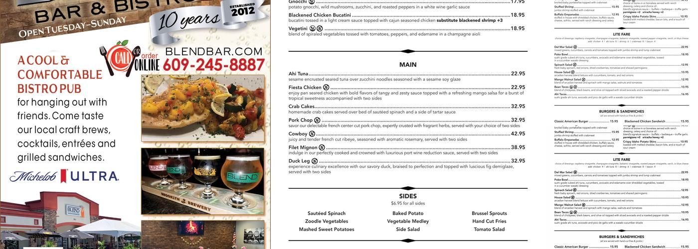 BLEND Menu