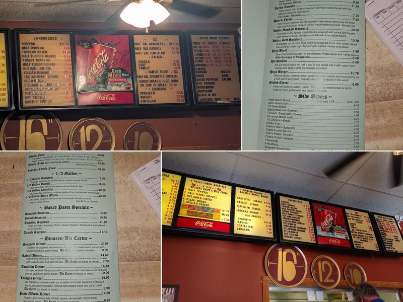 La Gondola Spaghetti House Menu