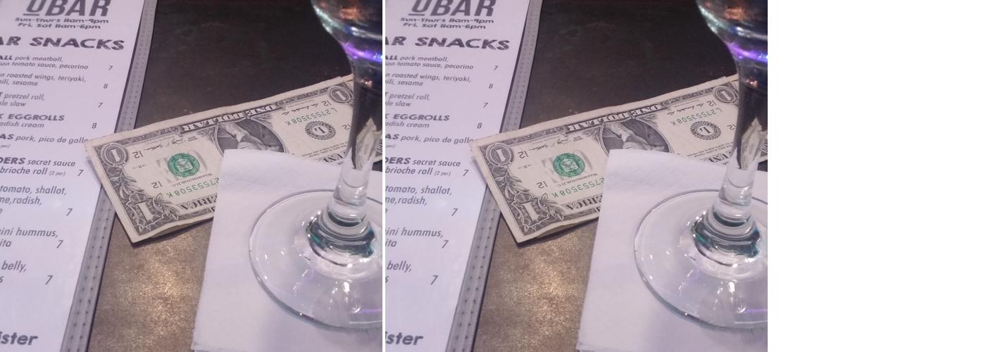 U Bar Menu