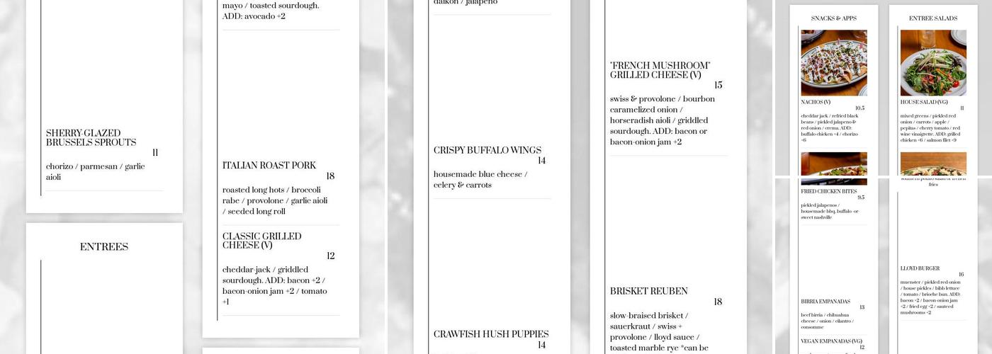 Lloyd Menu